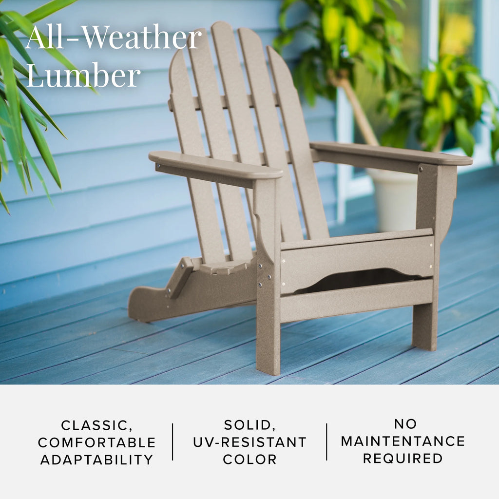Oversized All-Weather Adirondack Chair E4212