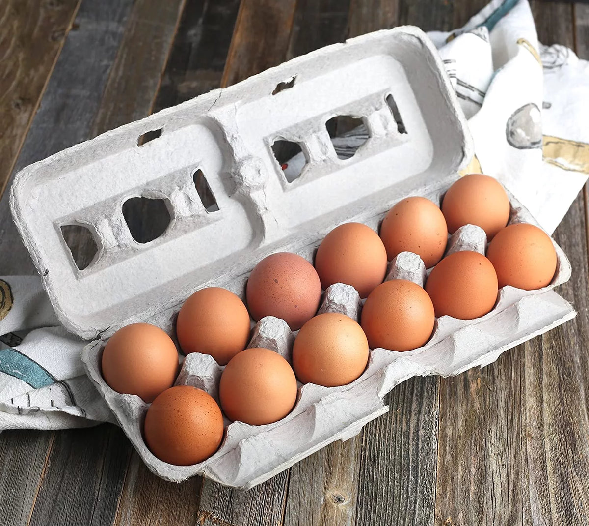 Printed XL Pulp Egg Cartons 12 Count Pack of 25 L658008