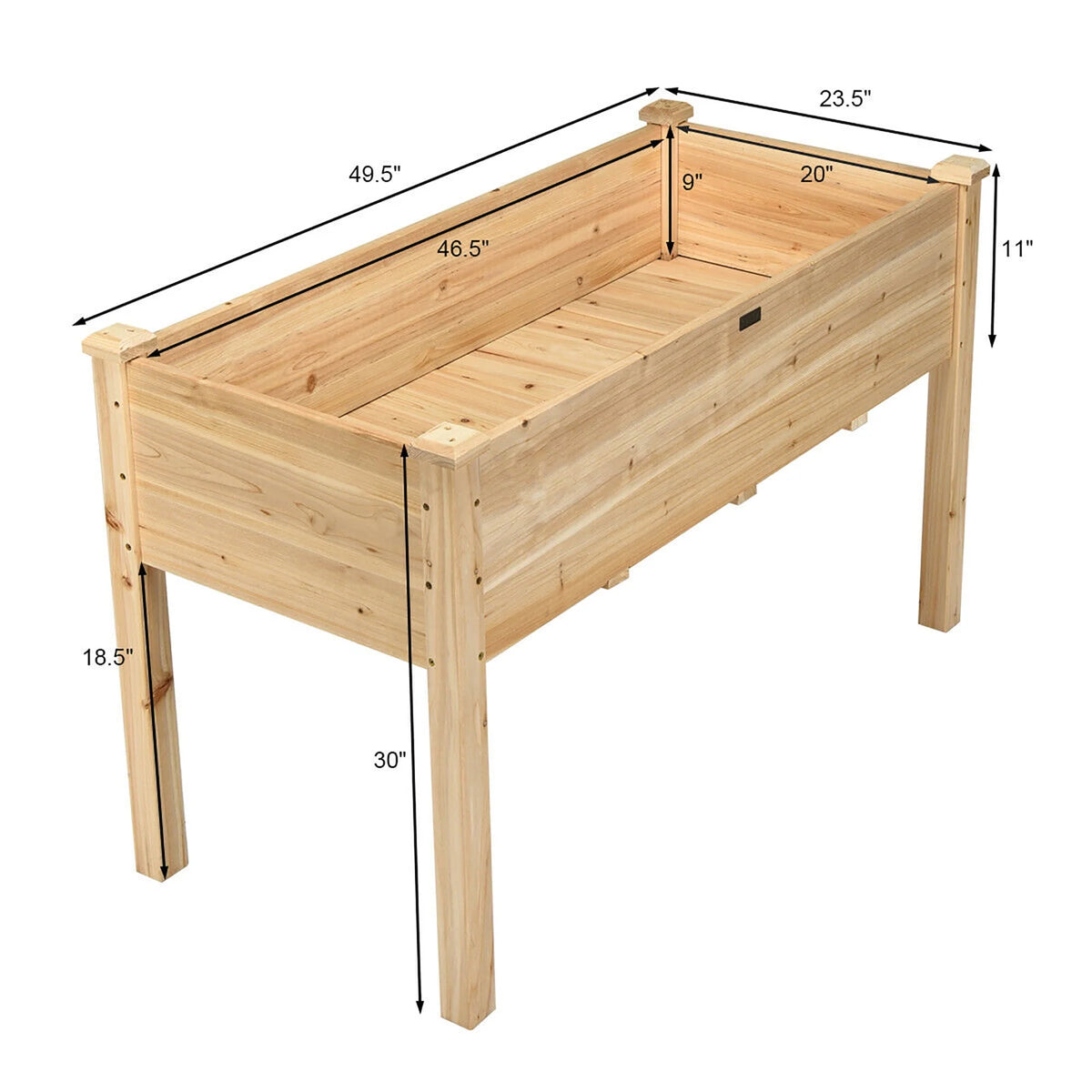 Wooden Raised Garden Bed F605023