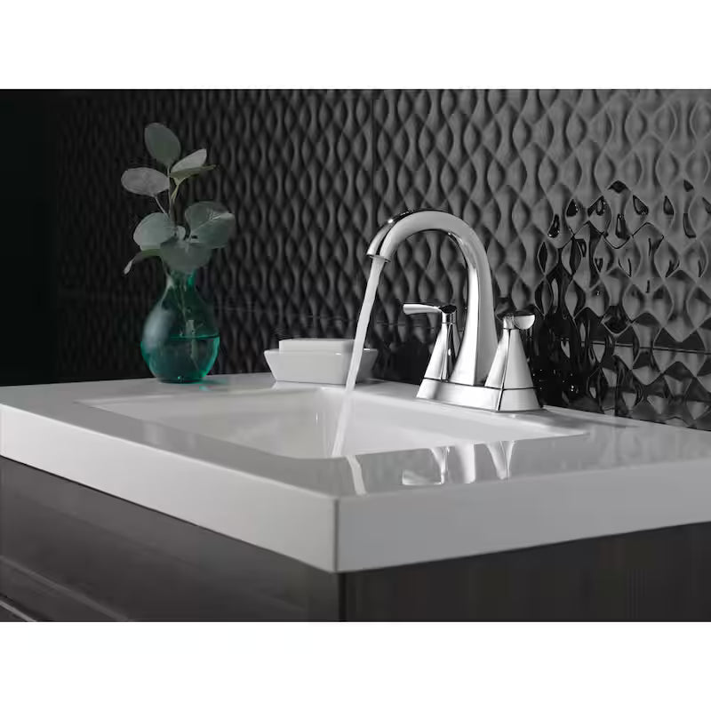 Centerset Double Handle Bathroom Faucet in Chrome R1868