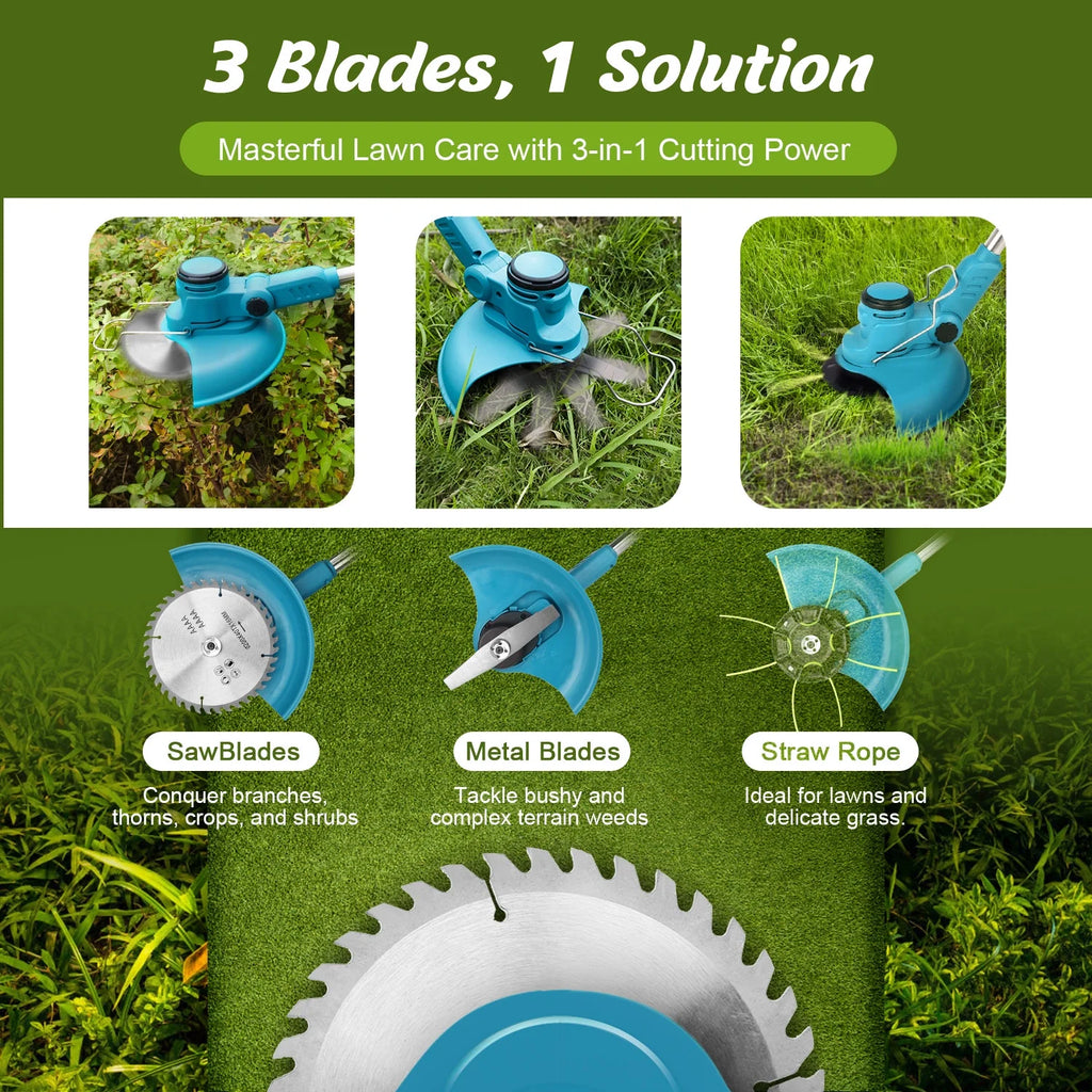Cordless Electric String Trimmer & Edger 3 in 1 X289