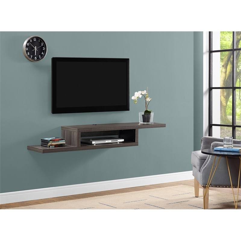 60inch Skyline Walnut Wall Mounted TV Console V816328