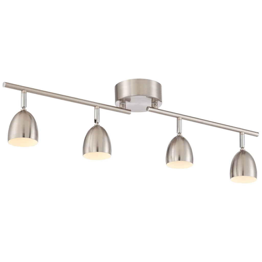4-Light Satin Nickel LED Track Fixture Z56209