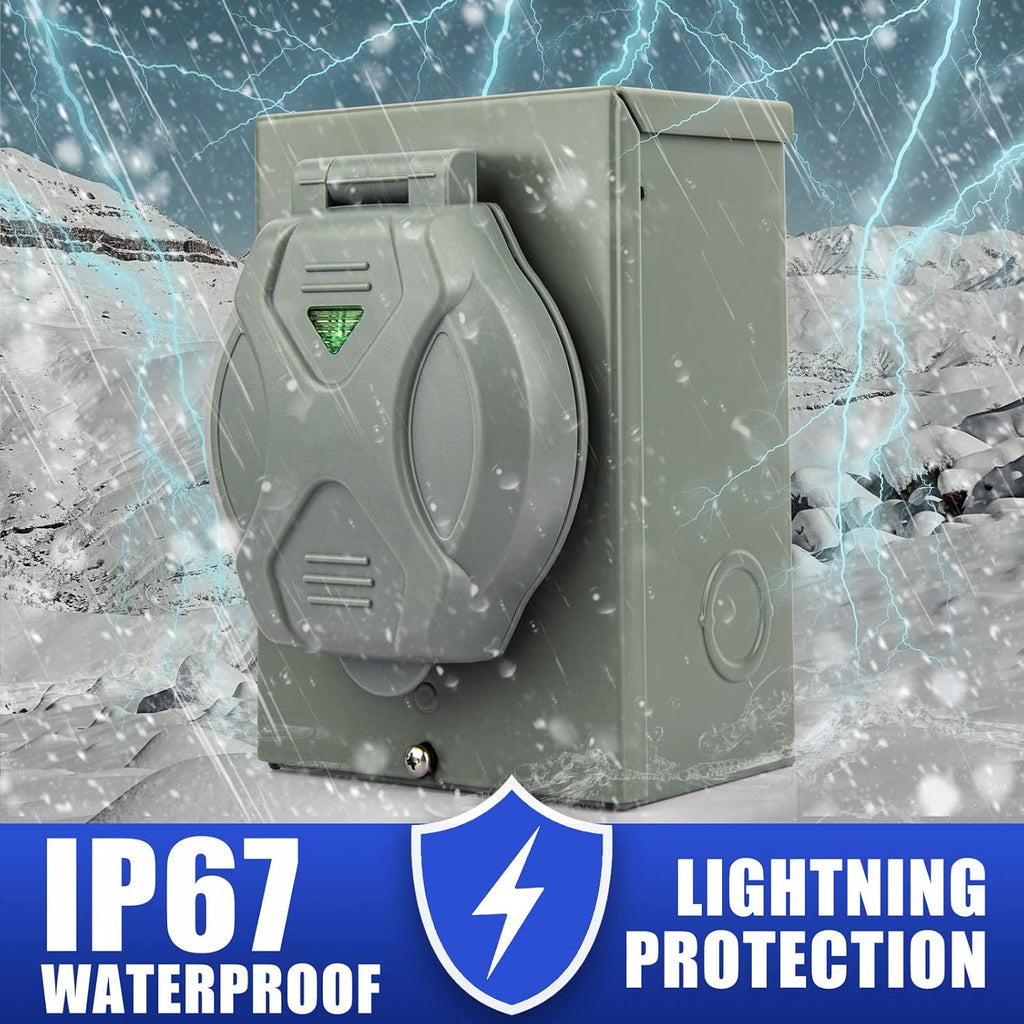 50 Amp Generator Power Inlet Box NEMA SS2-50P O4657