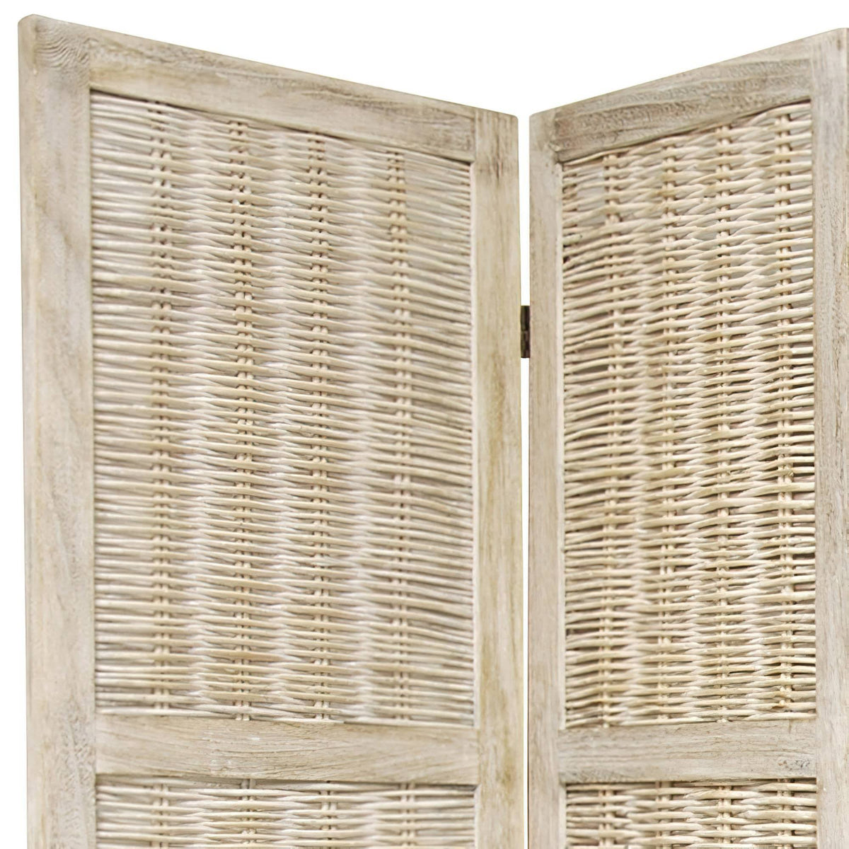 Burnt White 6-Panel Room Divider S737277