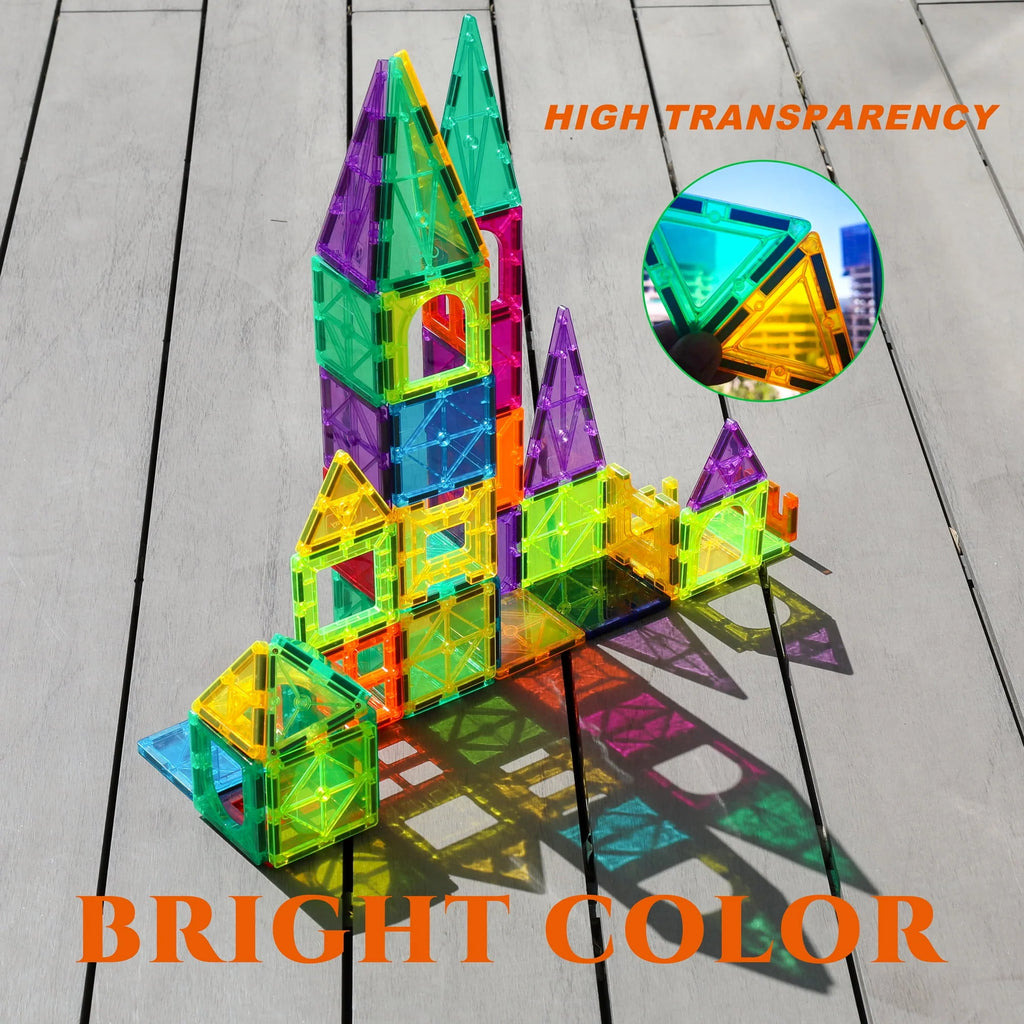 120 Pcs 3D Color Magnet Building Tiles Set Q2874