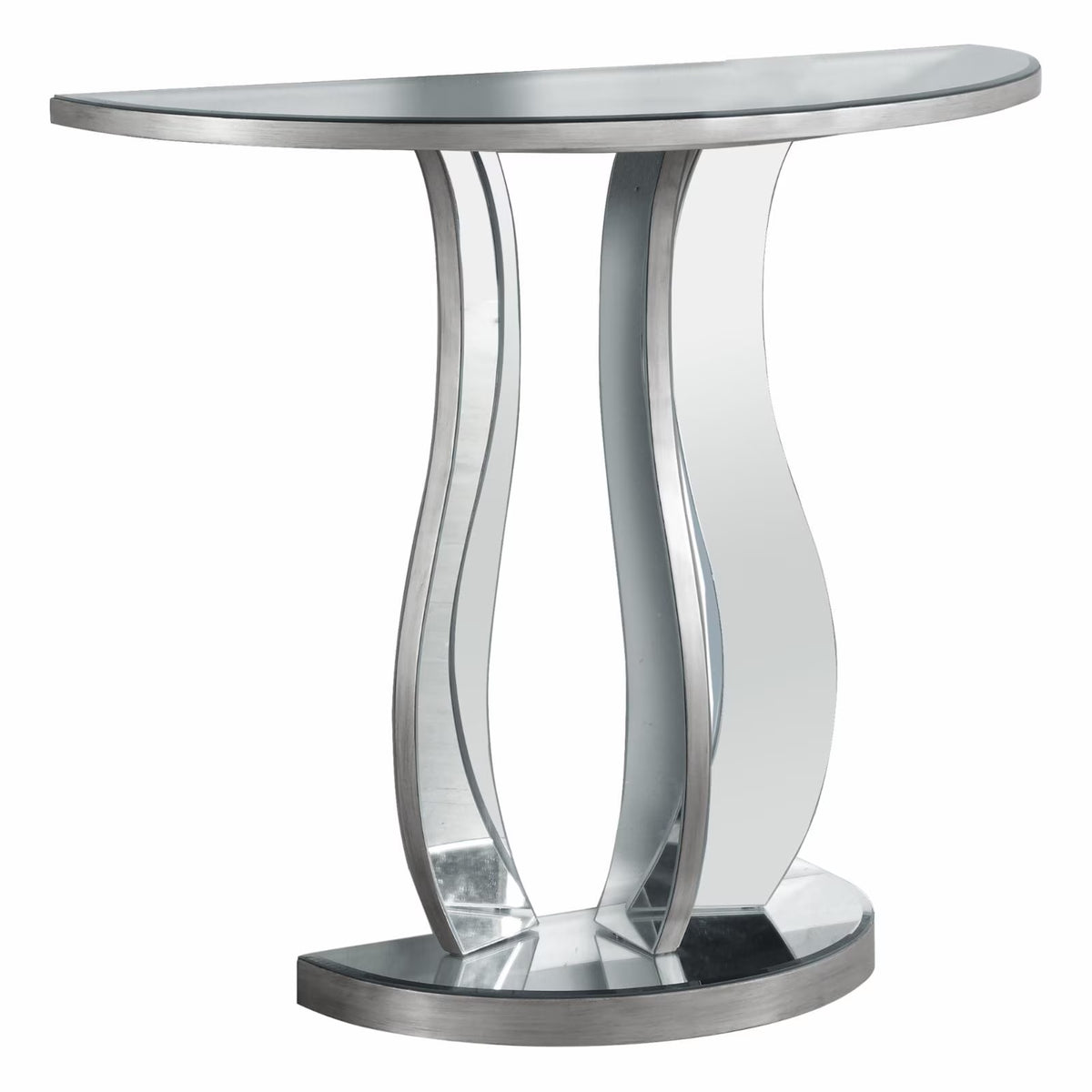 Grey Accent Table Console Mirror L613684