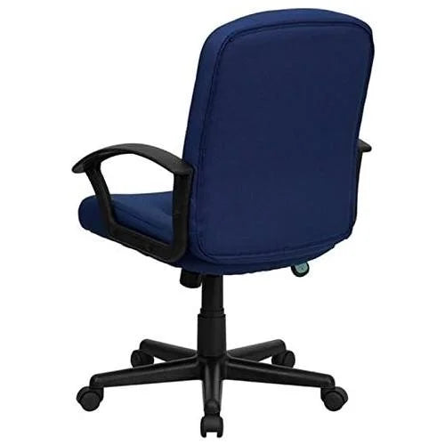 Navy Blue Fabric Office Chair with Arms W856