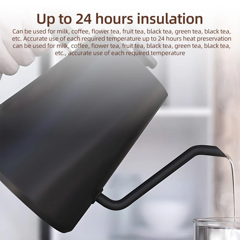 1.0L Pour Over Kettle with Temperature Control and LCD Display A607238