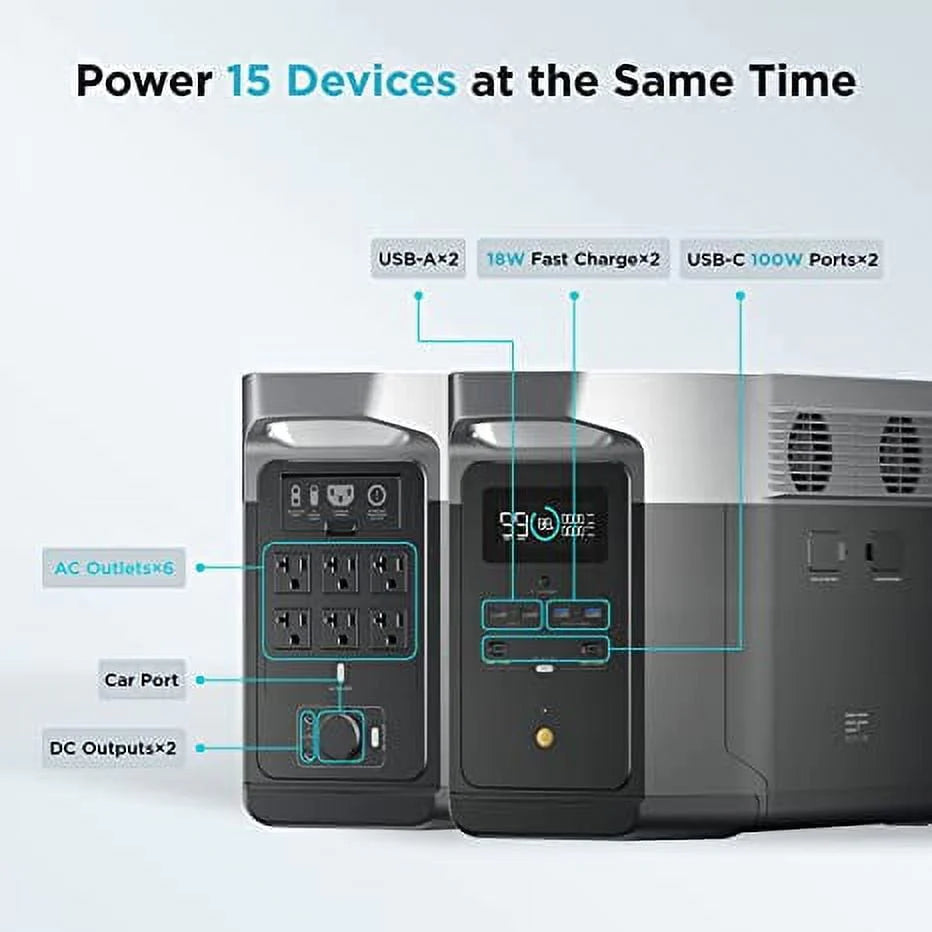 2000 Portable Solar Generator Power Station U50576