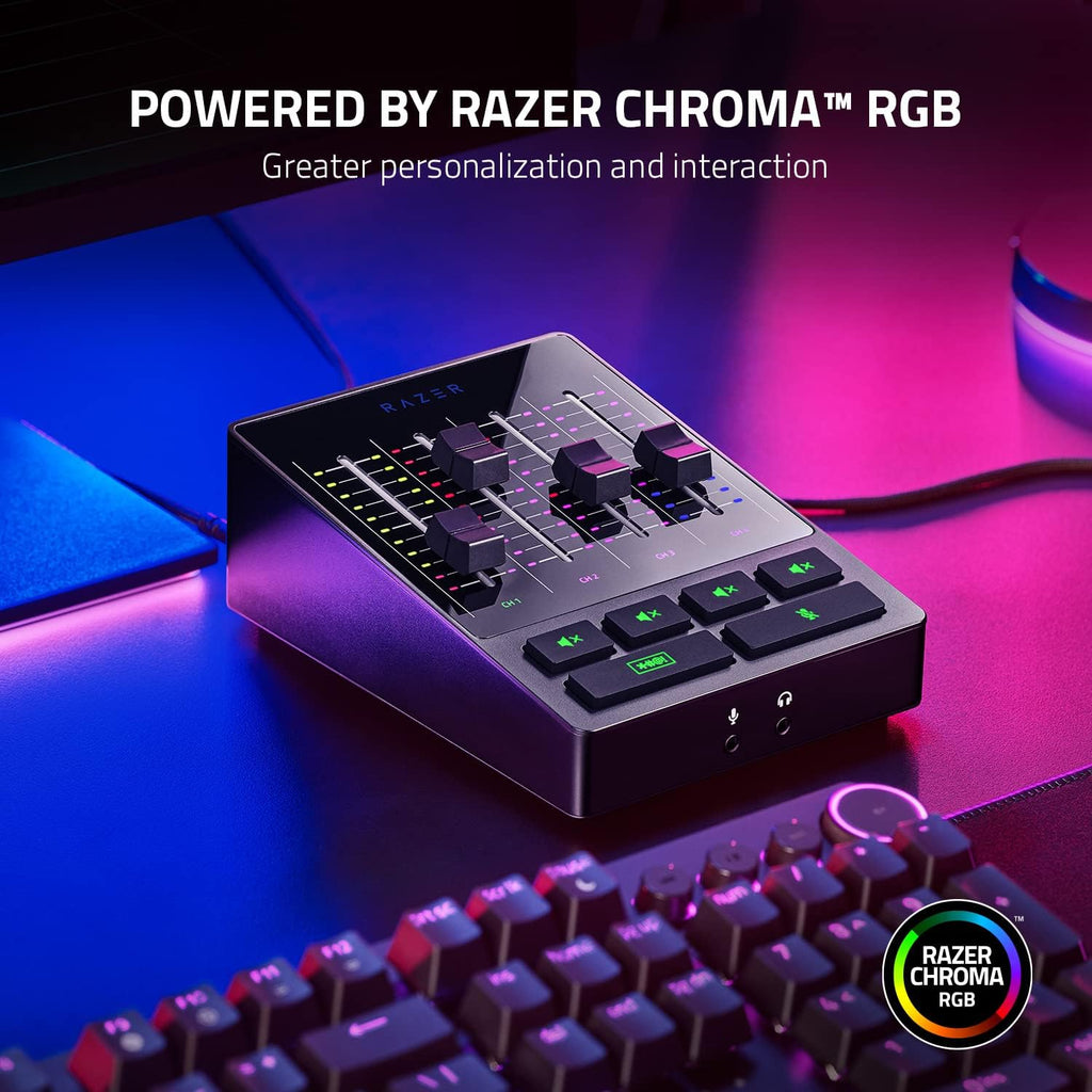 4-Channel Audio Mixer with XLR Preamp and USB Connectivity H138706