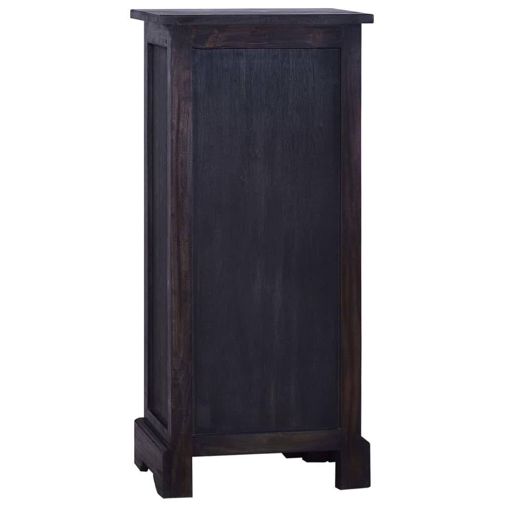 Black Solid Mahogany Wood Chest of Drawers I973999
