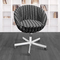 Boho Mudcloth Black Arrow Chair Slip Cover H4534