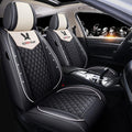 Pink PU Leather Car Seat Covers Full Set I447