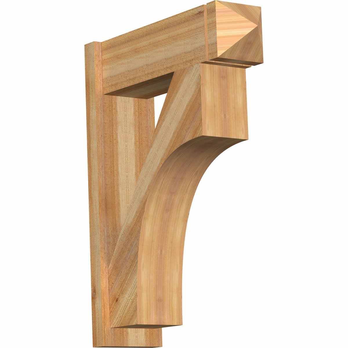 8x22W x 26x22D x 34x22H Western Red Cedar Arts and Crafts Outlooker K792921