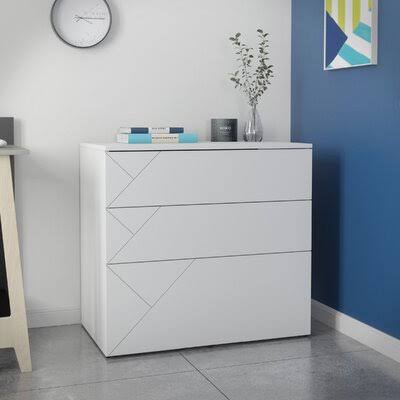 White 3-Drawer Lateral Filing Cabinet M85276