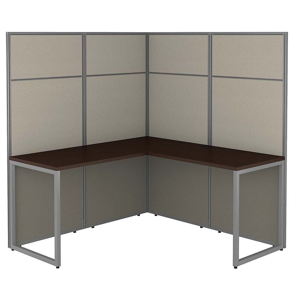 L Shaped Cubicle Desk with Panels I723