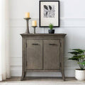 Smoke Gray-Wash 2 Door Accent Cabinet Z651