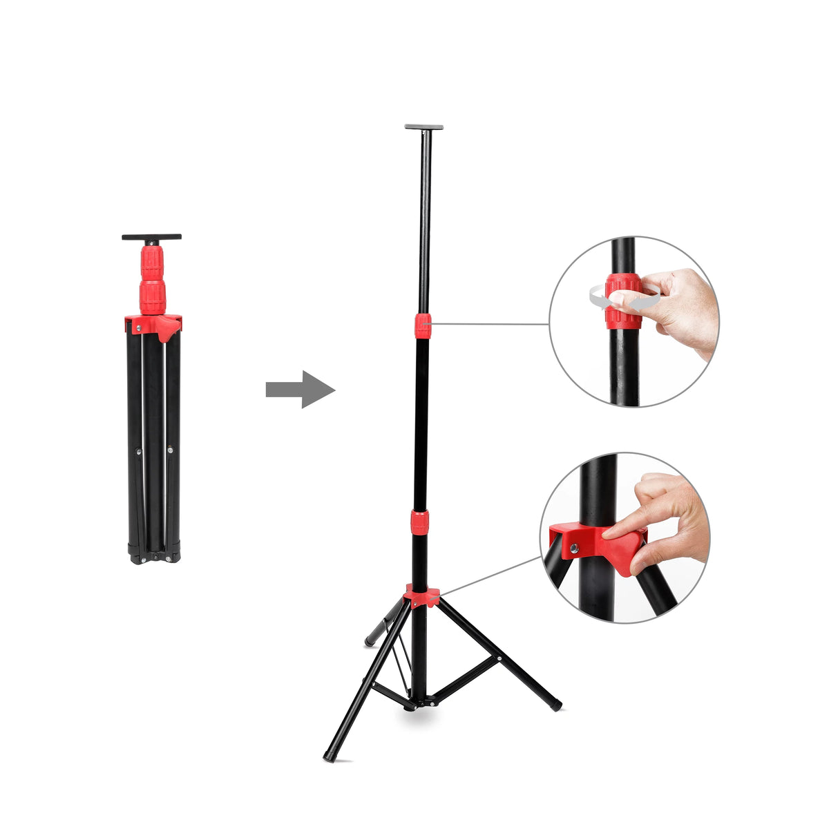 1000W Halogen 2 Light Tripod Mounted Portable Work Light C502517