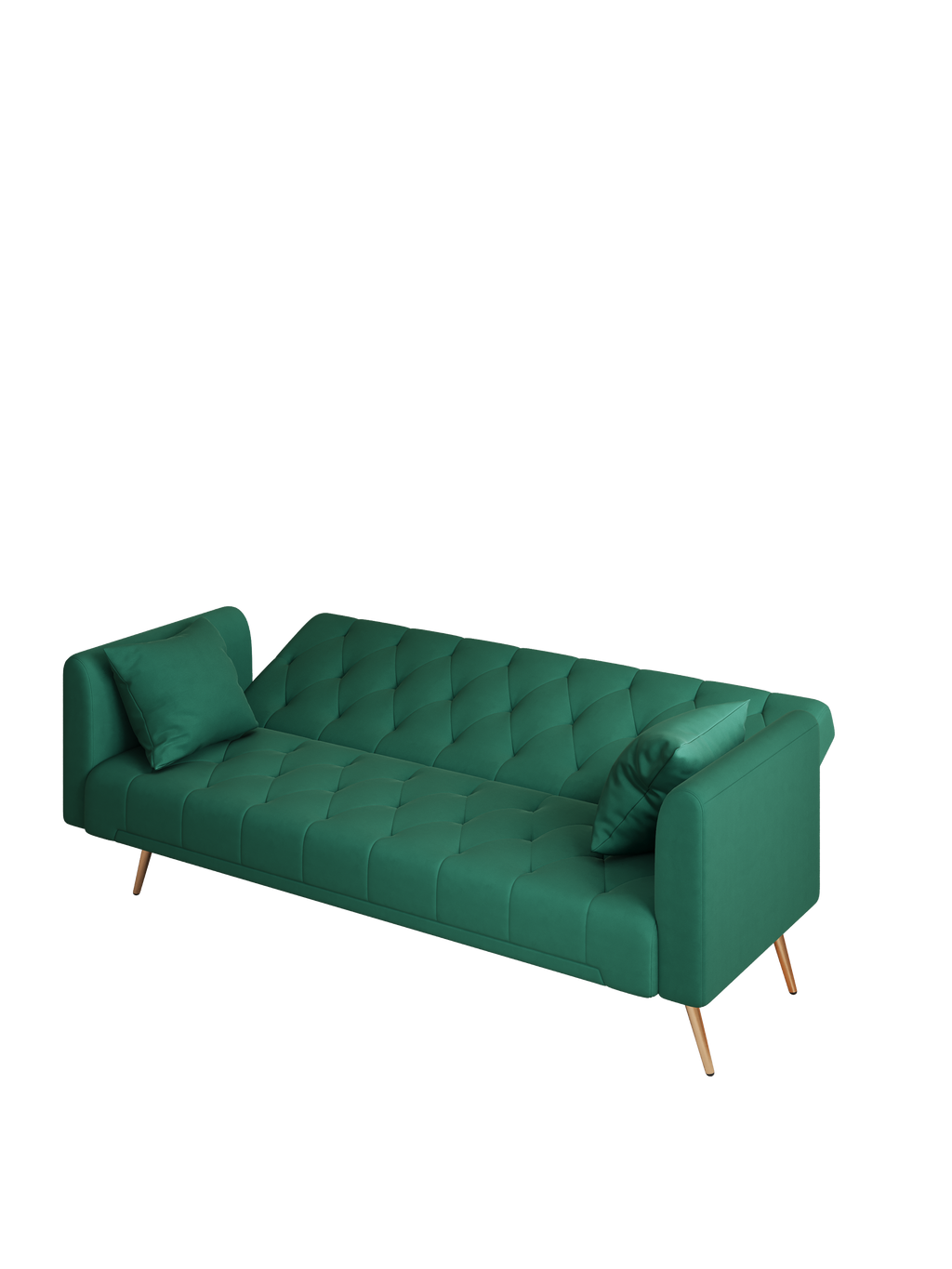 Convertible Sofa Bed Green N886