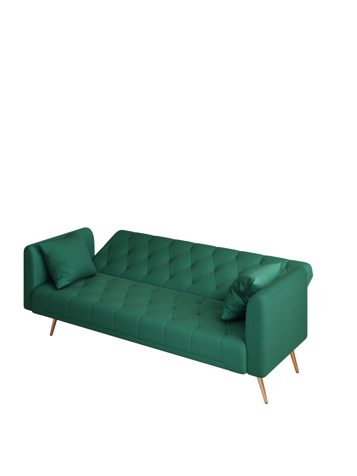 Convertible Sofa Bed Green N886