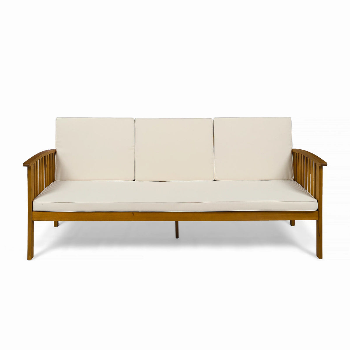 2 Piece Acacia Wood Outdoor Sofa Set U243187