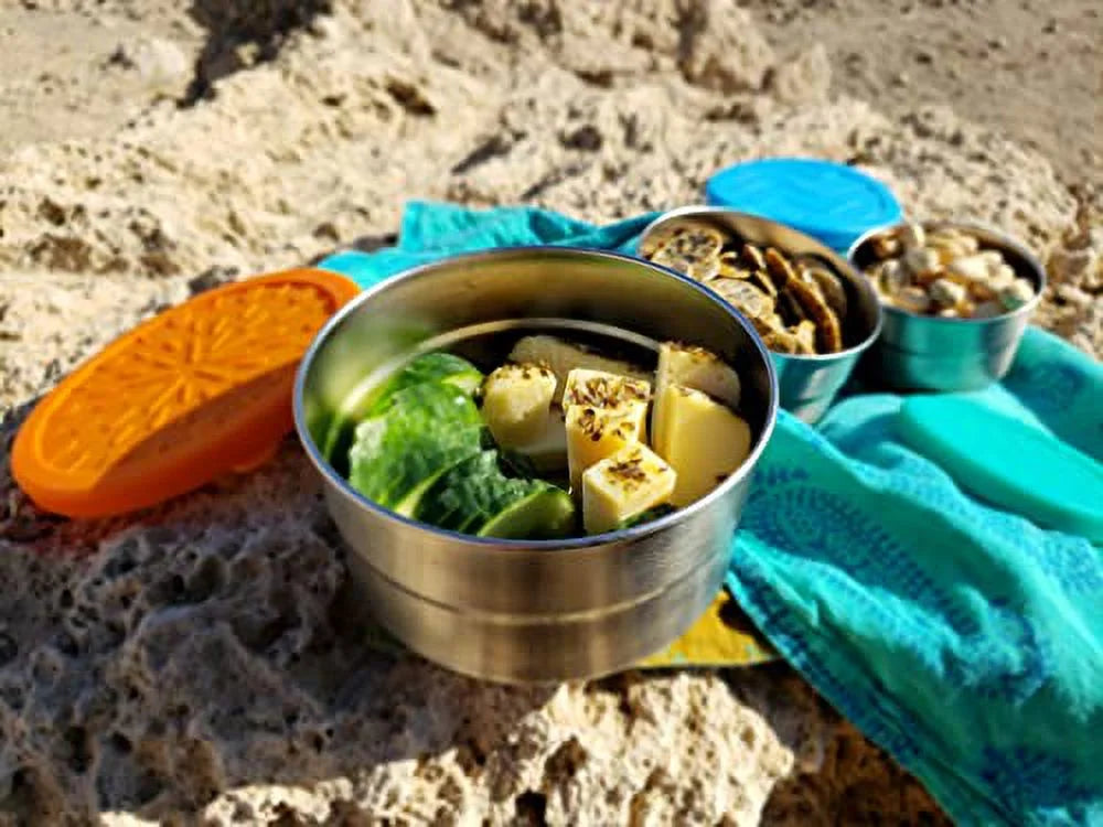 3-Piece Nesting Stainless Steel Food Storage Containers X66680