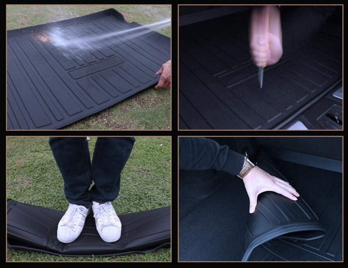 Black 3D Waterproof TPO Rear Cargo Liner Trunk Tray Mats L78696