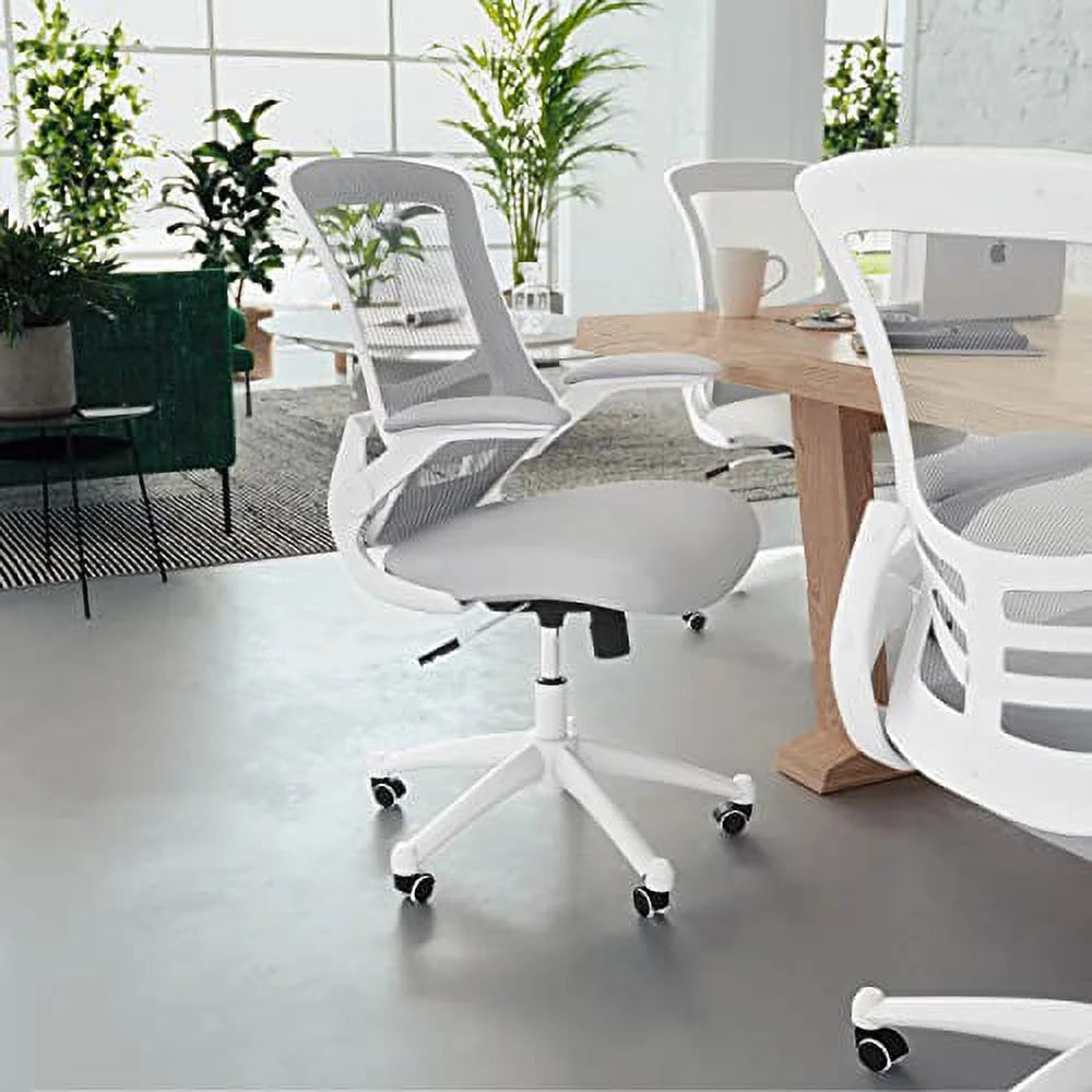 Ergonomic Mid-Back Gray Mesh Office Chair T8919