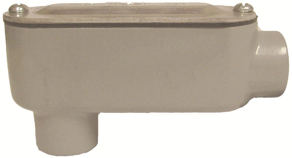 2-1/2in Aluminum Die Cast Threaded Conduit Body with Flat Cover & Gasket R9479