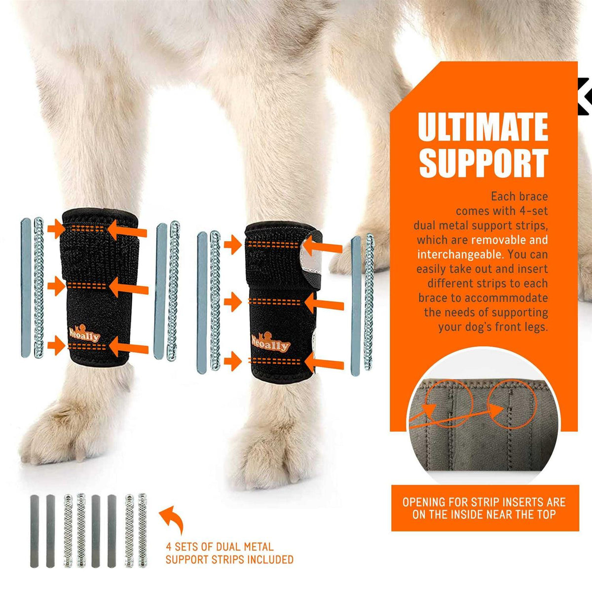 3-in-1 Dog Front Leg Support Brace M703376