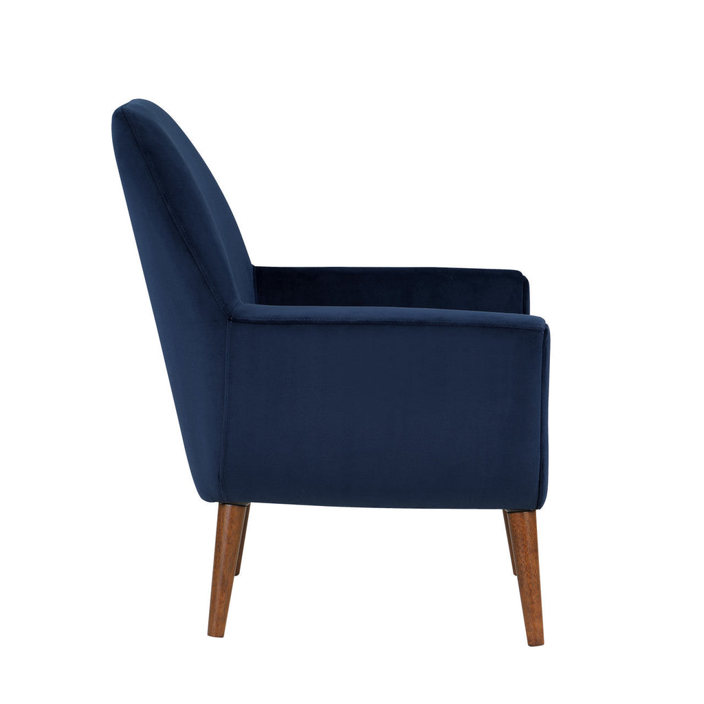 Navy Blue Velvet Armchair I39539