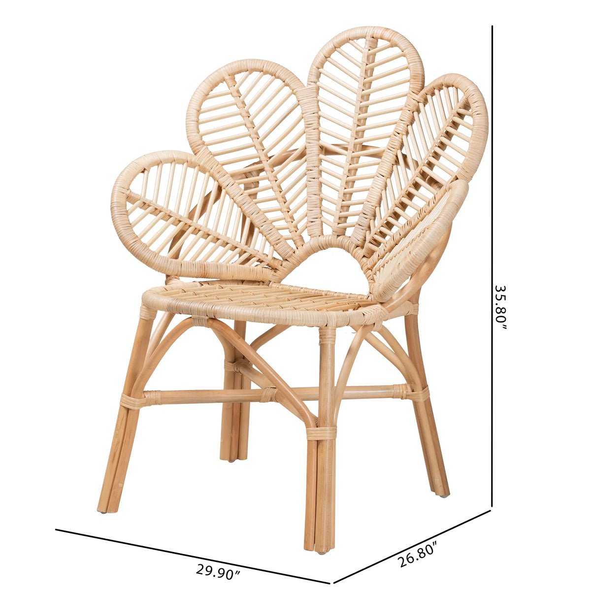 Natural Brown Rattan Chair X428