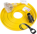 25 Feet Heavy Duty Generator Adapter Extension Cord, 4 Prong 10 Gauge, 125/250V 30Amp 7500 Watts, Pack of 2 W448475