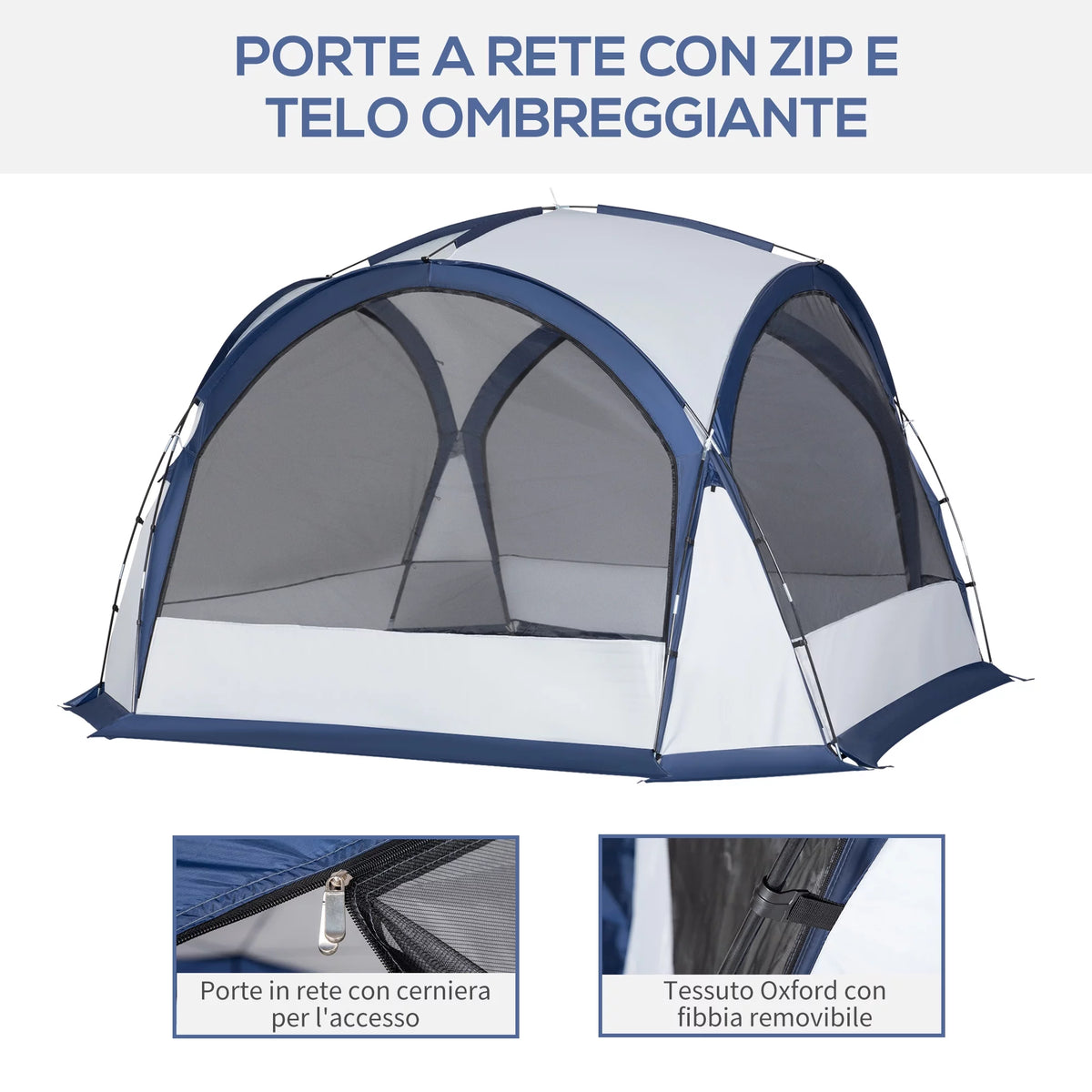 Camping Tent for 6-8 Persons with Carry Bag H890763