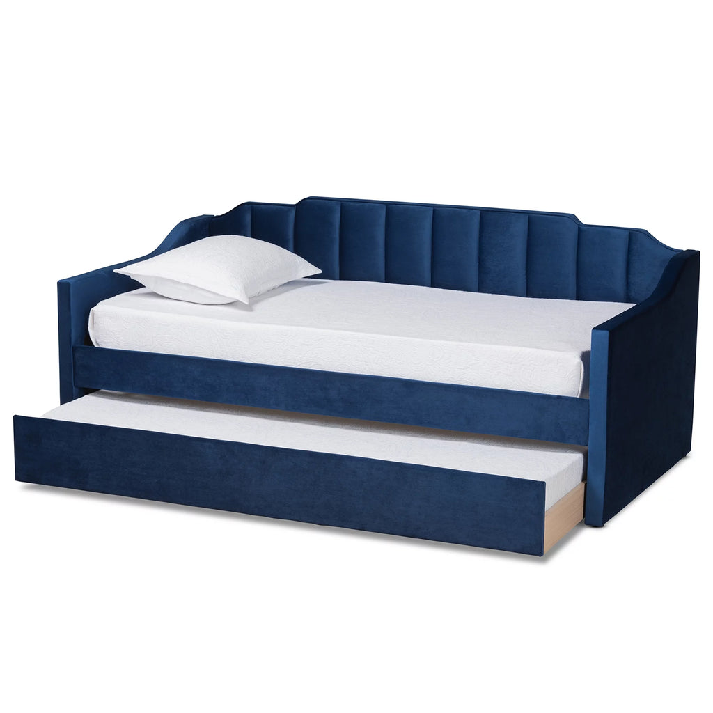 Navy Blue Twin Daybed with Trundle N674750