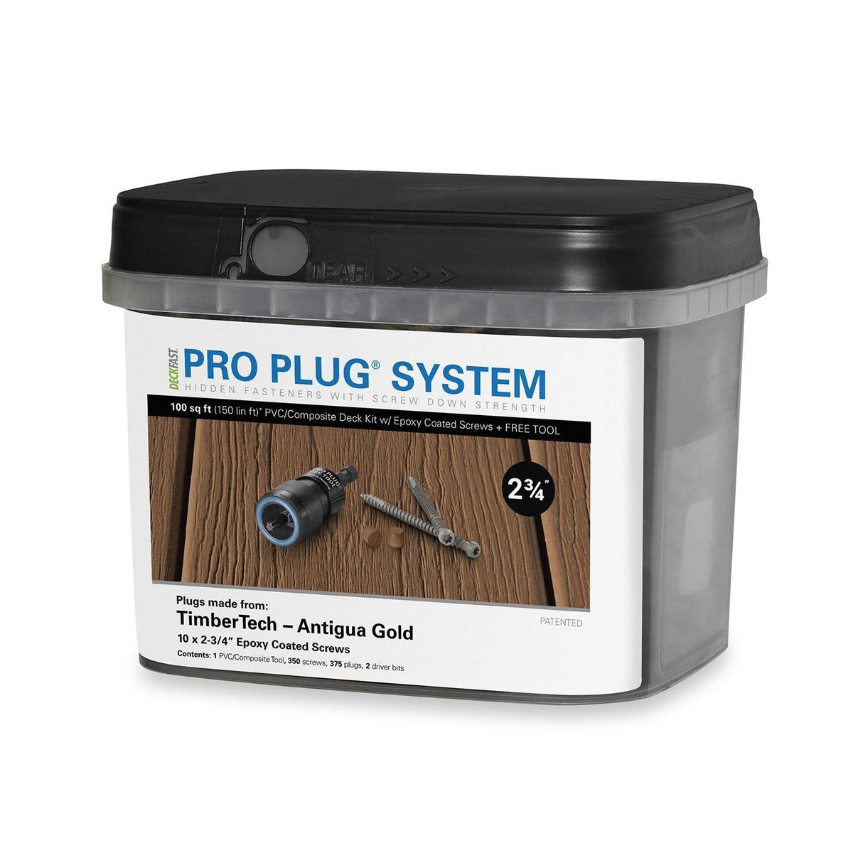 Pro Plug System for TimberTech Decking - 100 Square Feet - 305 Stainless Steel B791002