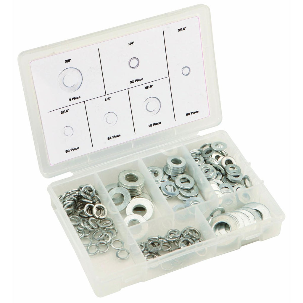 250 Piece Flat and Lock Washers S472