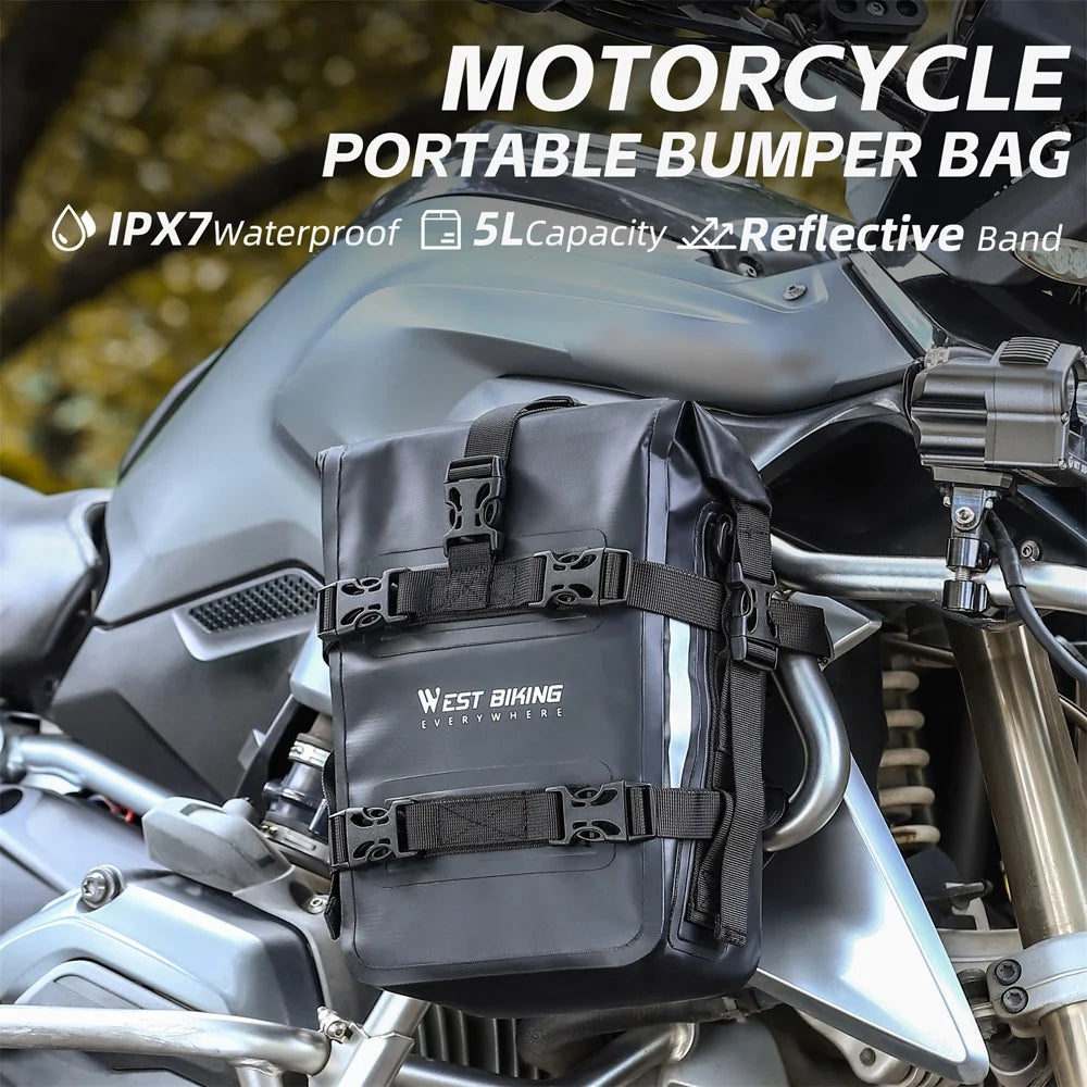Waterproof 5L Motorcycle Side Frame Tools Bag J12214