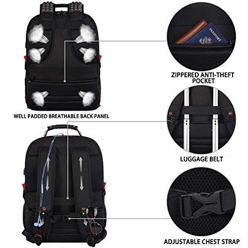 Extra Large 18.4 inch Laptop Backpack with USB Charging Port V42288