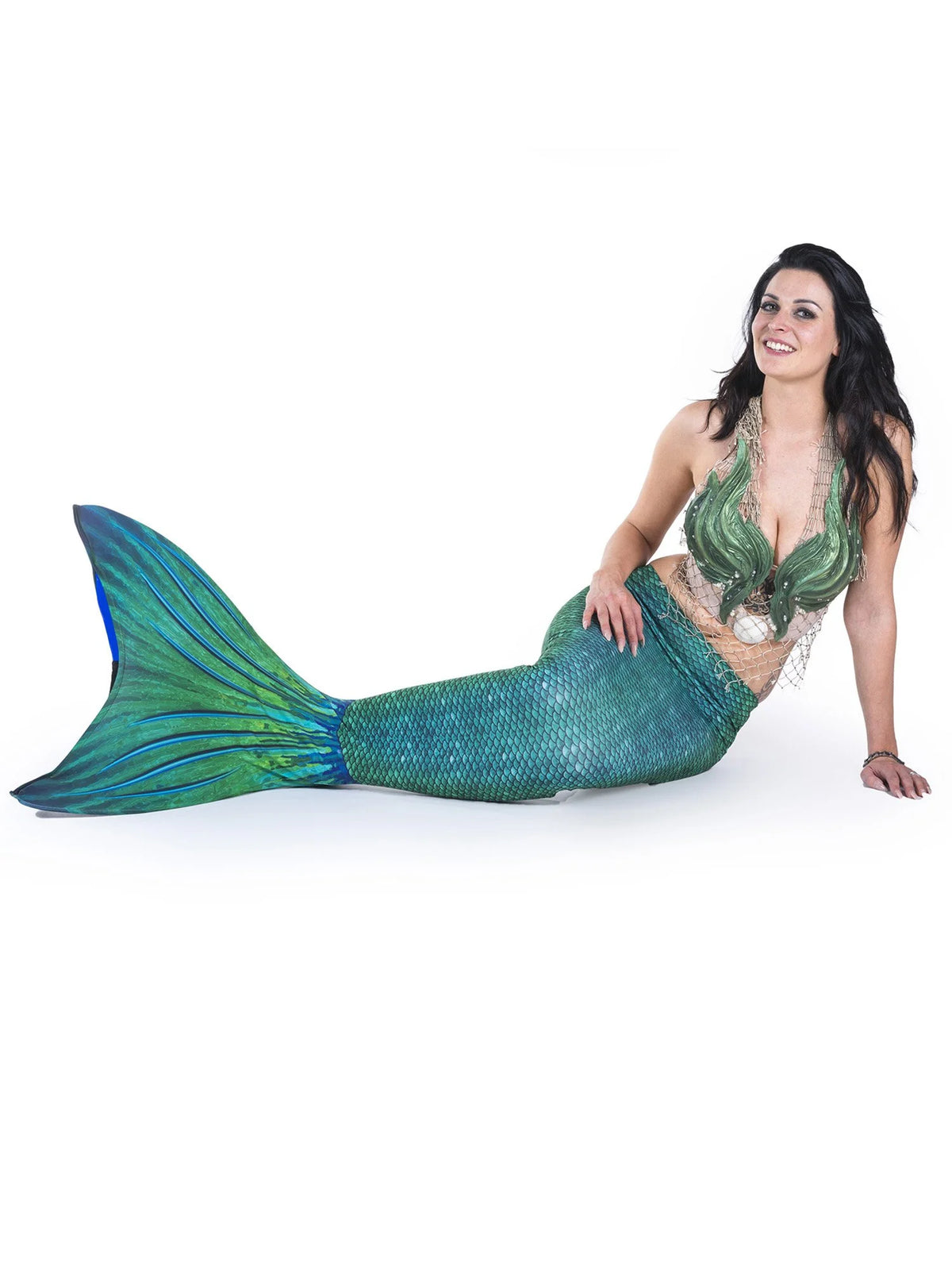 Green Mermaid Tail and Monofin Swim Set O32029