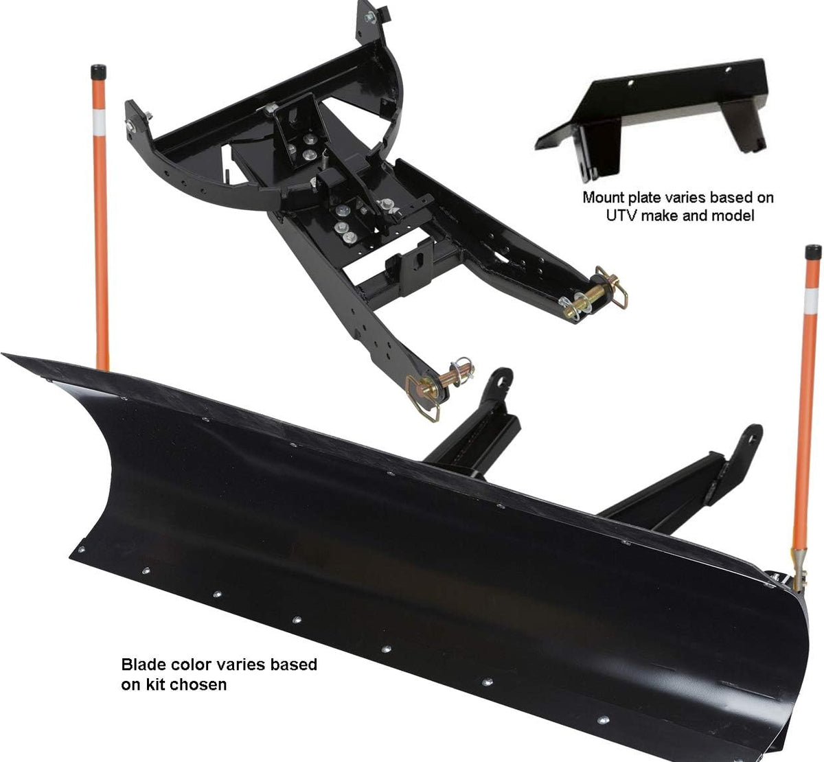 72" Pro UTV Snow Plow RED V6754