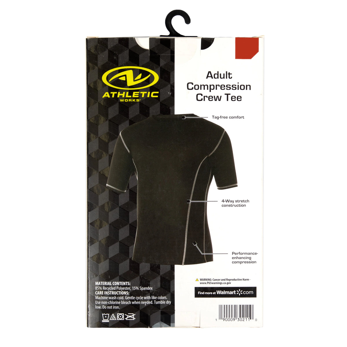 Black Compression Crewneck Tee O80912