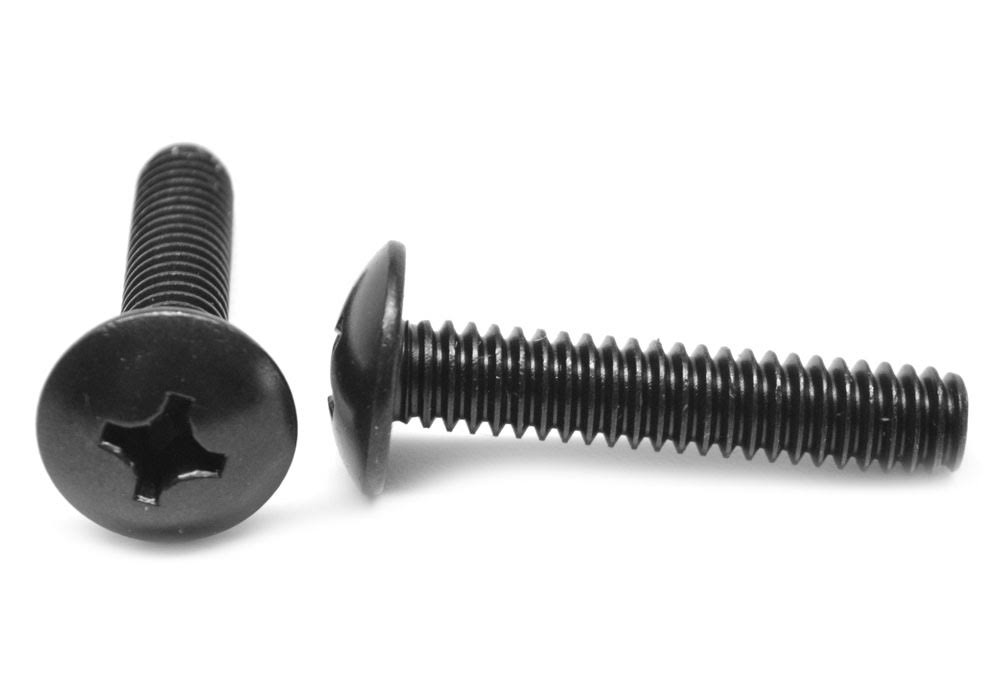 1/4-20 x 5/8 Coarse Thread Machine Screw Phillips Truss Head Low Carbon Steel Black Oxide B325