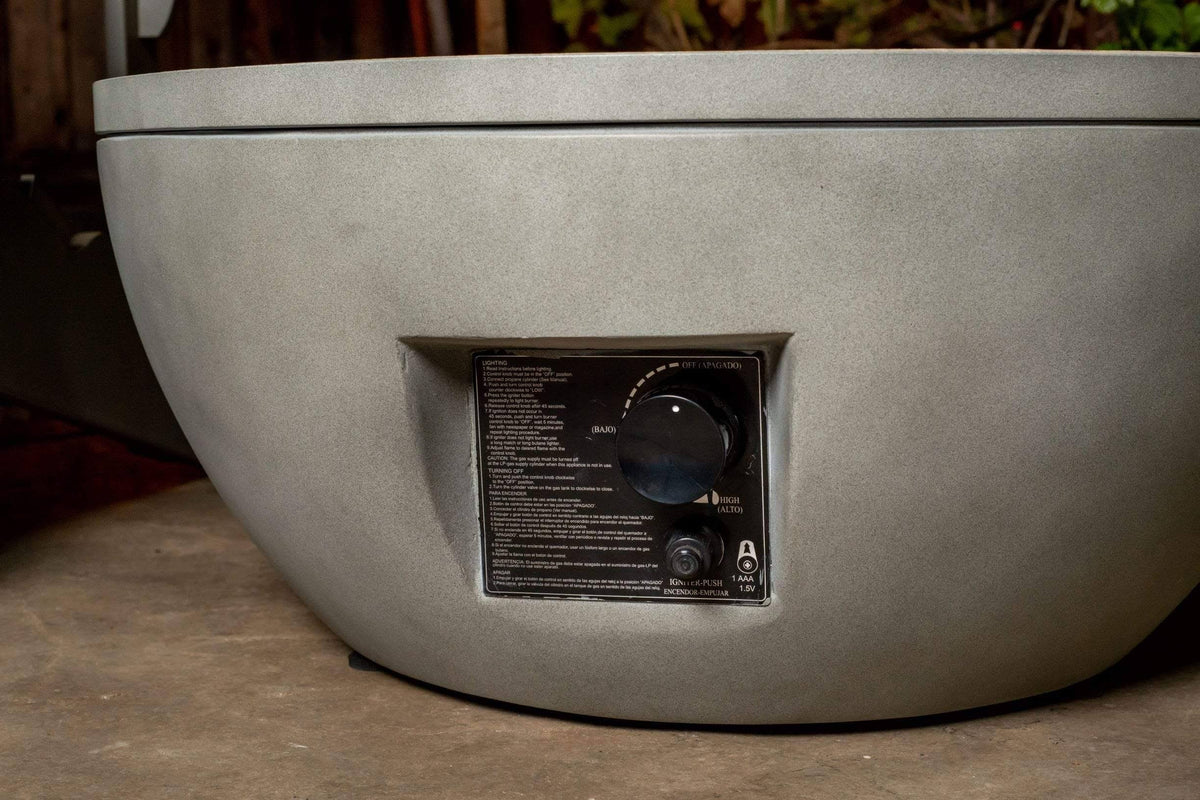 28x22 Round Gas Fire Pit W155