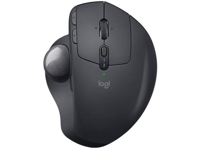 Black Wireless Ergonomic Trackball Mouse E5069