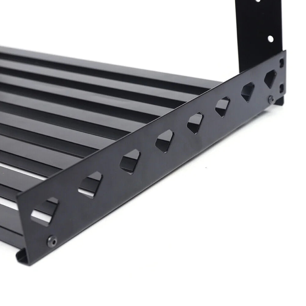 Microwave Oven Wall Mount Shelf Storage Rack with 4 Hooks B9538