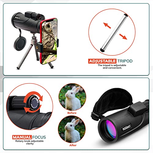 10x42 BAK4 Prism Monocular Telescope R9935