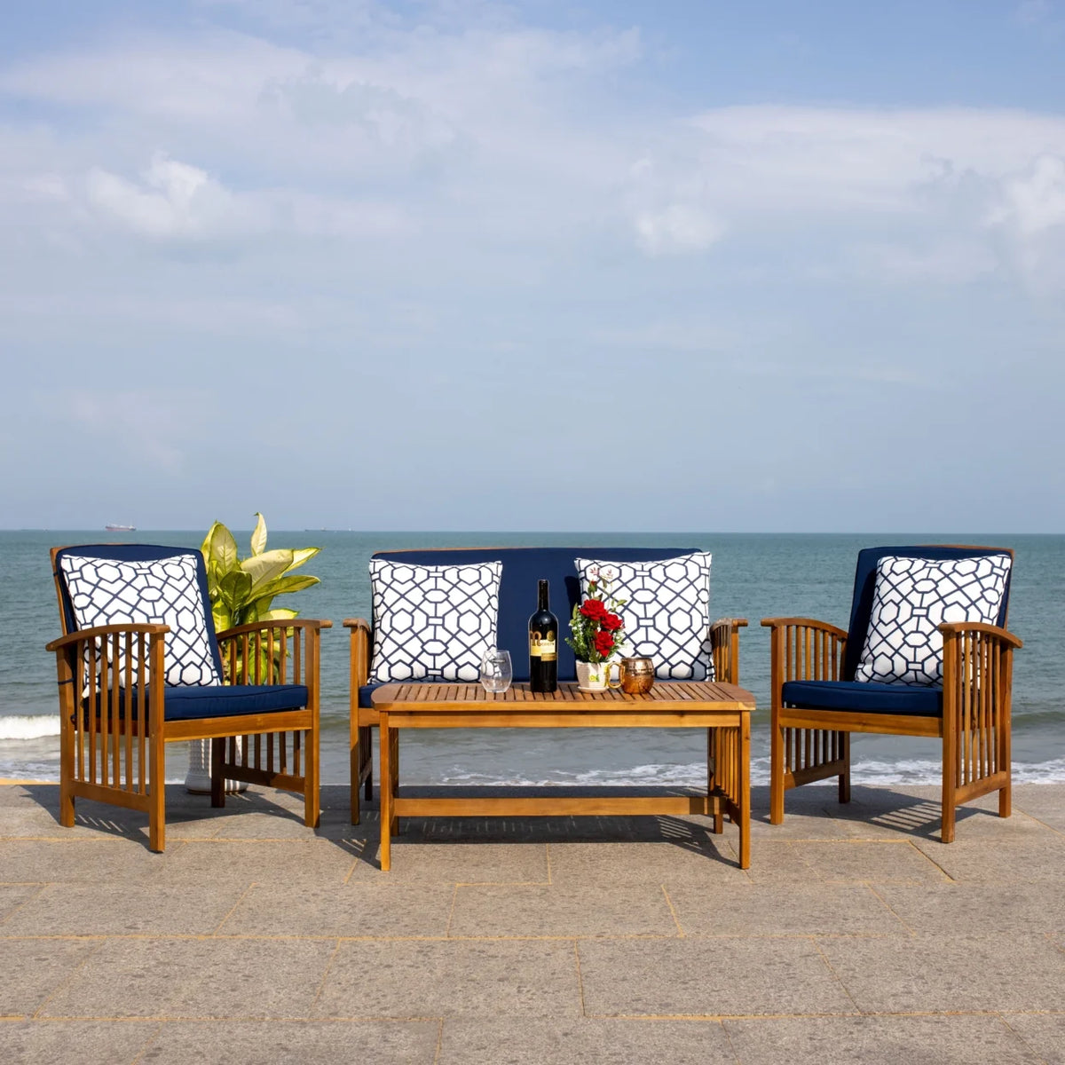 4 Pc Outdoor Conversational Set V495