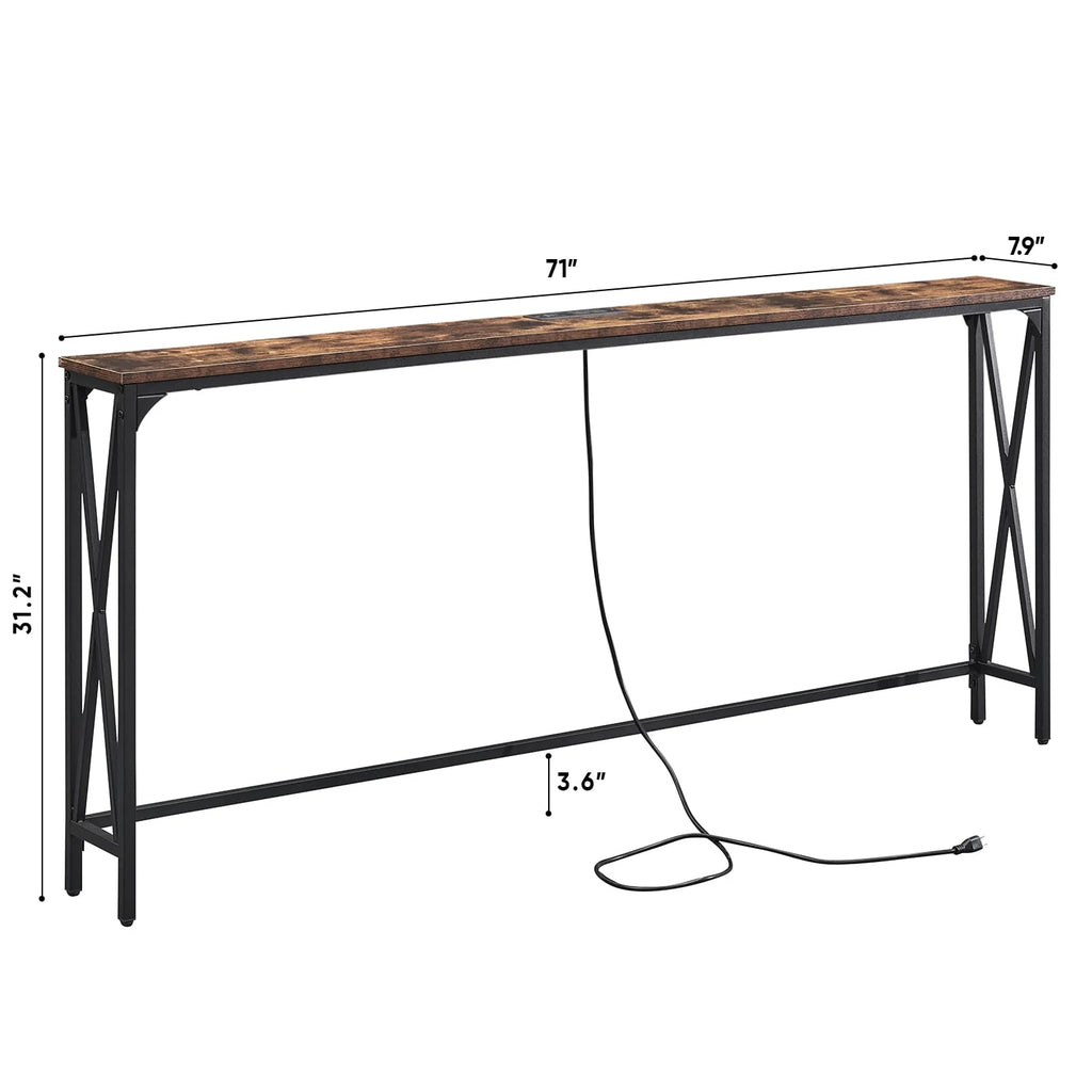 Console Table with Power Outlets H6117